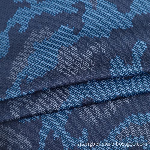 tissu en micro-polyester extensible en soie de lait et imprimé sport